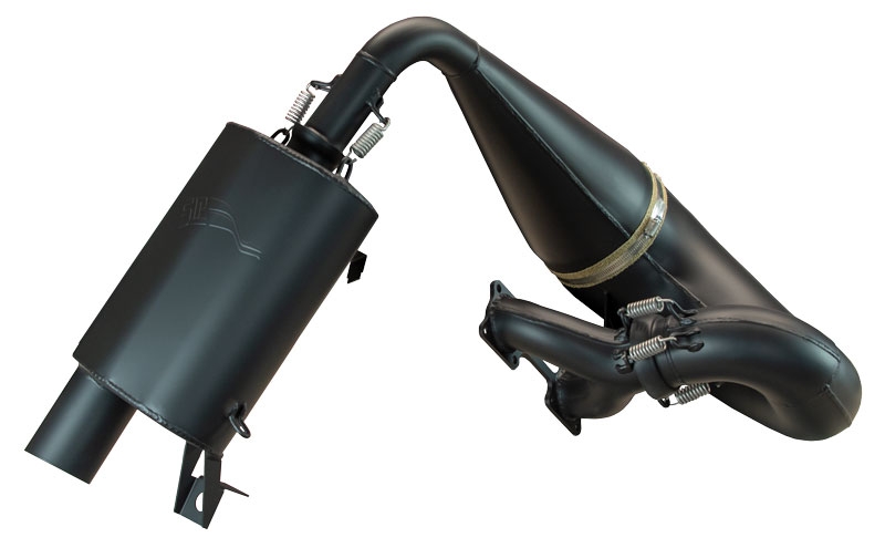 (Second) 2012-16 M8, M8000, F8, XF 800, XF 8000 & ZR 8000 Single Pipe Kit - Black Ceramic