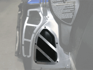 SLP Footwell Vents for 2007-11 Polaris RMK Raw Chassis